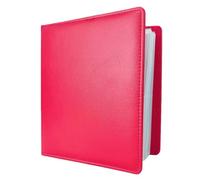 Album Photo en cuir de Grain Litchi A5 à 3 anneaux D, Scrapbook rechargeable avec 50 pages PP, rangement cartes Pour Fourniture(Color 3)