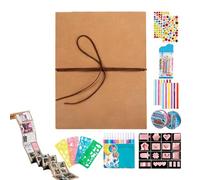 Album photo extensible en accordéon | décoration de maison pliable avec 12 marqueurs colorés - livre photo Scrapbook, pour mariage, anniversaire, diplôme, voyage, aventure