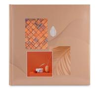 Album photo gd format "Singo II", 30x30cm, 100 pges blches, Terracotta