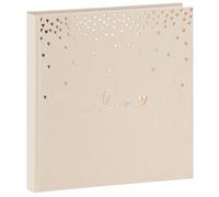 Album photo - GOLDBUCH - RAINING HEARTS - 60 pages blanches - 240 photos - Couverture Beige 30x30 cm
