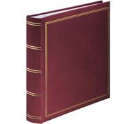 Album Photo Grand Format 'Londres' 30 x 30cm (320 photos 10x15cm à coller, 80 pages blanches avec intercalaires Papier Cristal, Album Scrapbooking DIY Livre photo à Personnaliser) Bordeaux