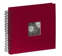 Hama Album Photo Fine Art (Format 28 x 24 cm, 50 Pages Noires, à Spirale) Bordeaux