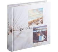 Album Photo Livre ""Relax"" Avec Mémo (Album Souvenirs Vacances, Anniversaire, 22x22.5 Cm, 100 Pages Avec Pochettes Pour 200 Photos 10x15 Cm, Zone Mémo Et Pochette Carte Sd) Multicolore/Breathe