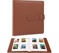 Album Photo Miniature 256 Pochettes Pour Photos Polaroid, Adapté À L'Appareil Photo Instantané Fujifilm Instax Mini 12 11 9 99 90 8+ 8 7S 50S 40 26 25 Evo Liplay/Imprimante Mini Link Sp-1 (Marron)