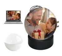 Album photo numérique 3D à ultrasons en forme de boule de cristal, affichage vidéo numérique 2026, boules de lampe vidéo avec écran électronique, pour couples, animaux domestiques, souvenirs, fête des