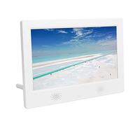 Album Photo Numérique, Horloge Calendrier 100-240V Cadre Photo Numérique Télécommande Infrarouge Installation Facile 10 Pouces pour la Maison (Prise UE)