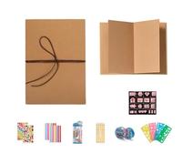 Album photo pliable de plus de 99 pouces, album extensible avec kit de matériel DIY, idéal pour les cadeaux de fête, les journaux intimes et les présents