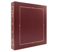 Ceanothe Album Photo Pochette Cordoue Bordeaux 400 Photos 10x15 cm Rouge foncé, Compatible 11,5x15 cm 80 Pages Taille : 33,8x37,8 cm - Fabriqué en France