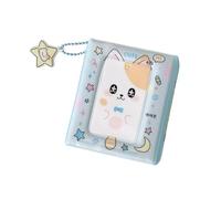 Album photo portable en PVC avec motif animal de dessin animé, 7,6 cm, peut contenir 40 cartes avec de jolis pendentifs, petit album photo pour idole