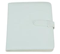 Album Photo Portable léger en cuir PU, 256 pochettes, livre de rangement de photos, adapté aux voyages (Blanche)