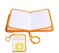 Album photo pour - 14 x 18 cm - Tissu doux - Motif soleil - Pour la maison - Petit album photo - Pour famille, Nouvel An, naissance, Noël, grands-parents, vacances à la maison