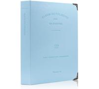 Album Photo Pour Appareil Polaroid, 120 Pochettes Pour Appareil Photo Instax Mini Liplay 11 70 26 25 9 8+ 8 7S, Imprimante Mini Link Sp-1, Polaroid Snap Touch Pic-300 Z2300 Mint Zip (Bleu)