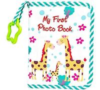 Album photo pour bébé - Album photo en tissu souple - 10,16 x 15,2 cm - Livre de souvenirs parfait pour les premières photos de bébé - Rangement et organisation pratiques des images d'enfants à la