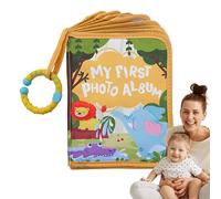 Album Photo pour bébé, Premier Album de bébé, Peut contenir jusqu'à 17 Photos de 10,2 x 15,2 cm, Journal avec Miroir de sécurité, Album de Lion, pour Famille, Nouveau-nés, fête prénatale, Cadeau