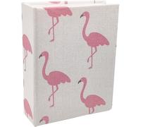 Album Photo Pour Enfants, 100 Pochettes De 10 X 15 Cm, Couverture En Lin À Enfiler Pour Garçons, Filles (Flamant Rose)[L206]