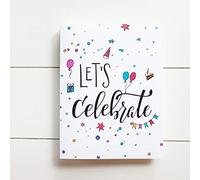 Album photo pour photomaton - Pour mariage ou fête - Peut contenir 120 bandes photo de 5 x 15 cm - À glisser - Avec texte (Let's Celebrate, 5 x 15 cm)