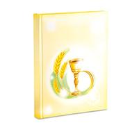 Album photo première communion 21 x 28 cm avec poches contient 200 photos 13 x 18 cm, calice épis