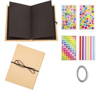 Album Photo Scrapbooking Personnalisable, Livre Photo, Carnet Scrapbook Noir, Album Photo Personnalisé, DIY Livre Scrapbooking pour Bébé, Famille, Fête des Mères, Saint Valentin, Anniversaire