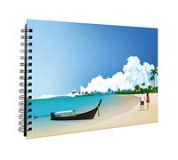 Album Photo Traditionnel caraïbes 180 Photos 10x15 cm Bleu, Compatible 11,5x15 cm 60 pages Taille : 34.2x23.2 cm - Fabriqué en France