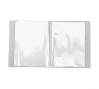 Album photo transparent de 10,2 x 15,2 cm, support en plastique PP pour 40 pochettes pour photos, cartes, autocollants, classeur de rangement compact pour la maison, le bureau, le dortoir