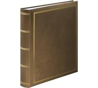 Album Photo Ultra Grand Format 'Londres' 34 x 35cm (400 photos 10x15cm à coller, 80 pages blanches avec intercalaires Papier Cristal, Album Scrapbooking DIY Livre photo à Personnaliser) Bleu