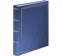 Album Photo Ultra Grand Format 'Londres' 34 x 35cm (400 photos 10x15cm à coller, 80 pages blanches avec intercalaires Papier Cristal, Album Scrapbooking DIY Livre photo à Personnaliser) Bleu