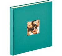 Walther design - SK-110-K - album photo vert petrole 33 x 34 cm album autocollant avec decoupe de couverture, Fun