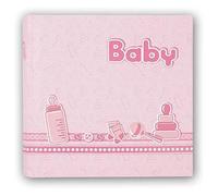 Album Photo - ZEP - BE2420P - Papier Laminé - Rose/Blanc - 25x25 cm