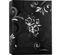Album photo Zep Umbria Black EB57100B pour 100 photos 13x19 cm avec couverture fleurie