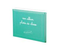 Album photos de classe personnalisable pour crèche, maternelle, primaire, collège, lycée et activités périscolaires (Turquoise)