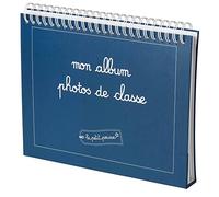 Album photos de classe personnalisable pour crèche, maternelle, primaire, collège, lycée et activités périscolaires (Bleu)