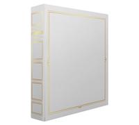 Album photos pochettes Ceanothe Cordoue 100 pages 11,5 x 15 cm Blanc et or