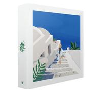 Album photos pochettes illustration Vacances 200 photos 11,5x15 cm Blanc, Compatible 11,5x15 cm 100 pages Taille : 23x24.8 cm - Fabriqué en France