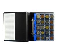 Album pour 160 Monnaies. Classeur S. 5 Feuilles pour chacune 12 Pochettes: 35mm x 35mm et 5 Feuilles pour chacune 20 Pochettes pour Monnaies: 31mm X 26mm.