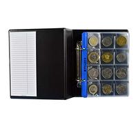 Album pour 240 Monnaies. Classeur S. 20 Feuilles pour chacune 12 Pochettes: 35mm x 35mm. Idéal pour Les pièces en Euros et Autres jusqu'à 28 mm de diamètre