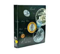 Album pour monnaies - Art-line - Noir - 4 feuilles - 134 pièces