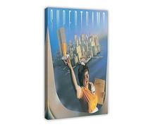 Album rock Breakfast in America - Poster sur toile - Décoration de chambre à coucher - Paysage sportif - Décoration de bureau - Décoration murale - Pour salon, chambre à coucher - Style cadre