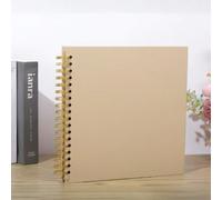 Album scrapbooking 8x8 pouces/10x10 pouces avec 40 pages/20 feuilles, couverture rigide en papier kraft. Album photo pour mariage, anniversaire et famille 10in-40 Pages,8in-40 PagesUnicolorePapetier