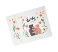 Album souvenir de la première année de bébé avec des photos et des empreintes de mains - Cadeau idéal pour les nouveaux parents - Album souvenir de bébé