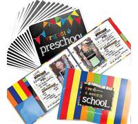 Album souvenir des jours d'ecole les plus faciles, livre souvenir du premier et du dernier jour, accessoire photo reutilisable, album photo scolaire, livre souvenir d'enfance, memoire B