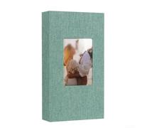 Album Souvenirs Mariage 300 Pochettes 4x6(Deep Green) | pour couverture en pour lin élégant, insertion pour facile, protection pour anti- pour poussière, pour idéal mariage, design