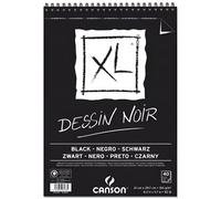 Canson-Infinity – Album spiralé CANSON XL Dessin noir 20 feuilles A4 150 g/m²