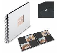 Album à spirales Fine Art 24 x 17 cm 50 pages blanches Blanc