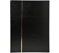 Album Timbres EXACOMPTA 30x22cm 64p Simili cuir Noir Noir G