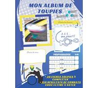 ALBUM TOUPIES Burst Turbo Evolution: Livre en couleurs avec 30 fiches toupies à compléter + 150 résultats de combats choc ultime à noter