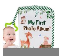 albumphotopour - 18 x 14 x 2 cm, livre de première année d'animaux, albumphotoen tissu pour amis de la famille, livre photode record de croissance de lapin pour garçons et filles | Utilis