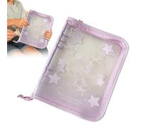 Albums de cartes à collectionner - Pochettes transparentes étanches A5 | avec 20 pages remplaçables à 4 compartiments | Album photo transparent étanche | Pour adultes, étudiants, amateurs d'anime