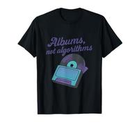 Albums Not Algorithms, Design de Musique en Vinyle des années 90, Y2K T-Shirt
