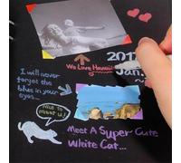 Albums photos 80 pages noires, format A4, pour scrapbooking, photos, anniversaire, cadeau pour enfant, blanc