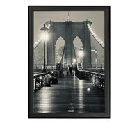 Albyco Cadre à cliquer, Noir, Format, 21 x 29,7 cm (A4), Aluminium - Cadre porte affice clic-clac - Cadre a clipser - Cadre enclquetable